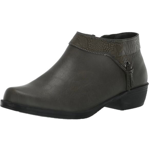 EASY STREET NEPTUNE COMFORT WAVE ANKLE BOOTIES IN GREY NWOB WOMEN'S SIZE 6.5WW - Picture 1 of 12